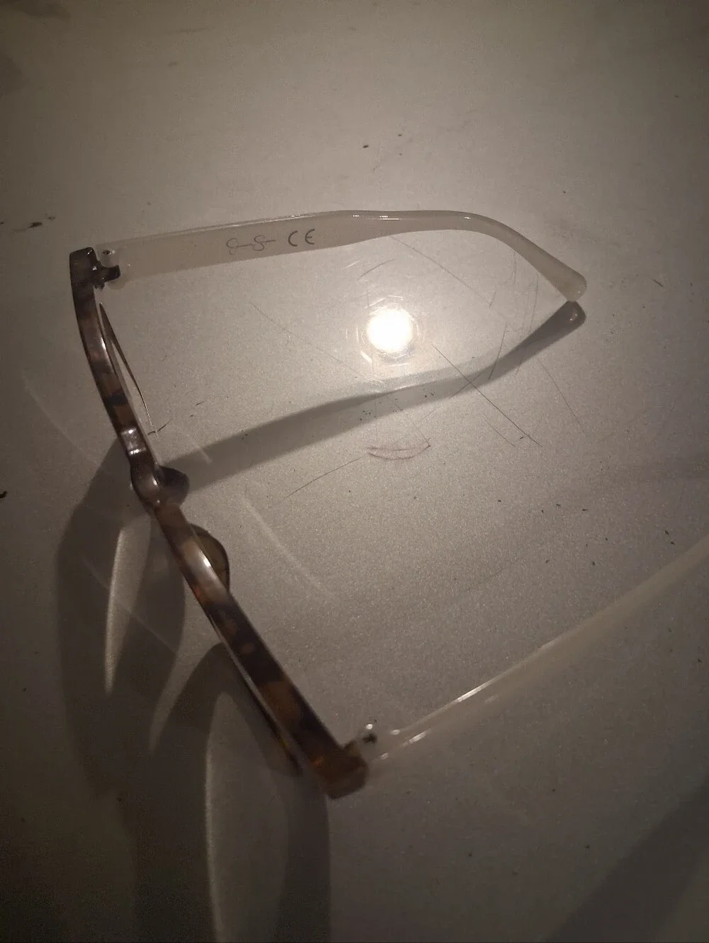 Unisex Adults Tortoise Shell Brown Plastic Full Rim Eyeglasses Frames